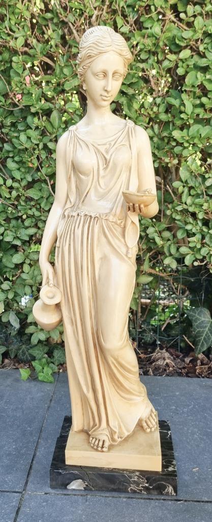 Beeld Griekse Godin van de jeugd "Hebe" (Dia of Ganymede), Antiquités & Art, Art | Sculptures & Bois, Enlèvement ou Envoi