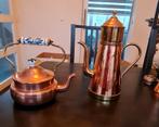 Twee mooie vintage en antiek theepot en coffie ketel, Antiek en Kunst, Ophalen of Verzenden