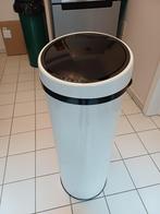 Poubelle ouverture automatique blanche, 75 cm ou plus, 40 litres ou plus, Enlèvement, Utilisé