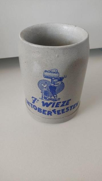 Stenen bierkruik 7de WIEZE OKTOBER FEESTEN beschikbaar voor biedingen