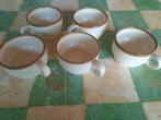 set van 5 zware keramieken koffie tassen, Huis en Inrichting, Ophalen of Verzenden
