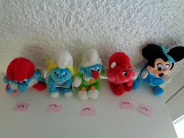 Doudou Disney diverse X 5 pièces. Anciennes