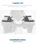 Bagage rails op BMW GS "VARIO" koffers voor EXTRA tassen, Enlèvement