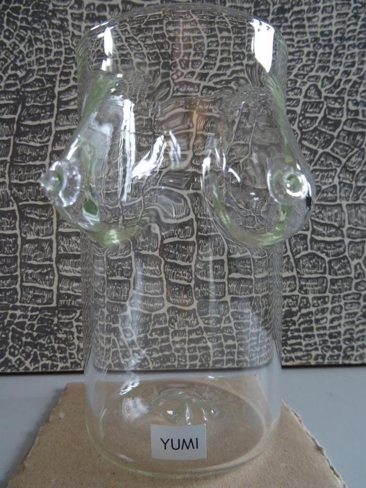 Glaskunst Yumi glas Ming Hou Chen glas Yumi theeglas Yumi, Antiek en Kunst, Kunst | Designobjecten, Ophalen of Verzenden