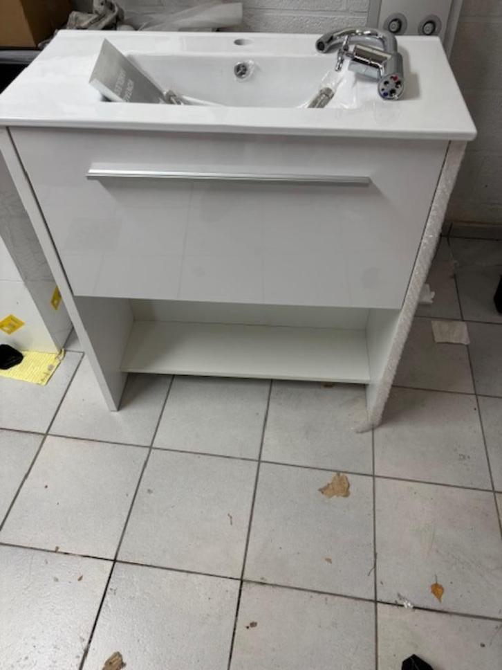 Elegance badkamer meubel kompleet met wasbak en kranen - nie, Doe-het-zelf en Bouw, Sanitair, Nieuw, Kraan, Ophalen