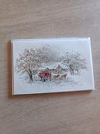 4 vintage kerstkaarten + enveloppen, Ophalen of Verzenden, Zo goed als nieuw