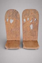 Siège africain en bois de padouk, Enlèvement, Comme neuf