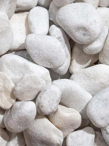 Crystal white keien opvallende witte steen vijver decoratie beschikbaar voor biedingen