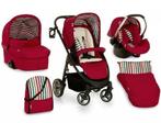 Prachtige Lacrosse Hauck rode trio-kinderwagen, Ophalen, Zo goed als nieuw, Kinderwagen