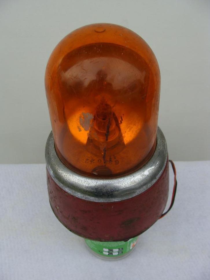 Oranje zwaailicht Hella KL7  6 Volt! (vintage), Auto-onderdelen, Verlichting, Gebruikt, Ophalen of Verzenden