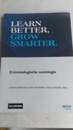 Learn better grow smarter criminologische sociologie acco, Boeken, Studieboeken en Cursussen, Ophalen, Zo goed als nieuw