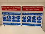2x metalen reflecterend werfbord, Ophalen of Verzenden
