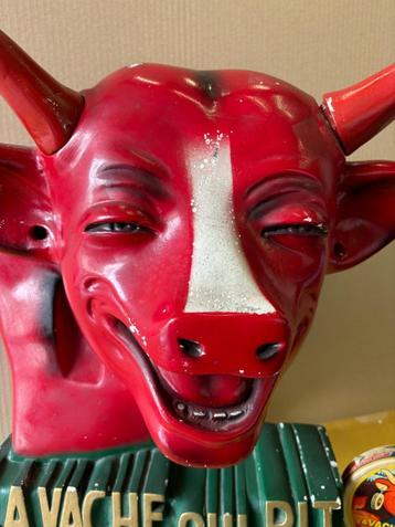VACHE QUI RIT • PLV NOVITA plâtre no plaque émaillée RABIER, Enlèvement ou Envoi