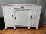 2 identieke art deco buffetkasten met mooie rode marmer, Ophalen, Gebruikt