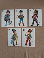 5 Castaner kaartjes uit de seventies, Non affranchie, Enlèvement ou Envoi, Costume traditionnel, 1960 à 1980