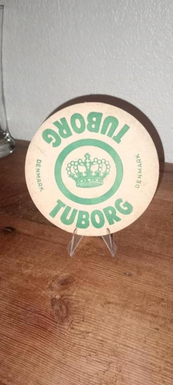 Brasserie bière ancien sous-bock Tuborg recto-verso, Enlèvement ou Envoi, Utilisé, Sous-bock, Autres marques