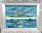 Avondstemming op zee '' Constant Permeke olieverf op paneel, Antiek en Kunst, Verzenden
