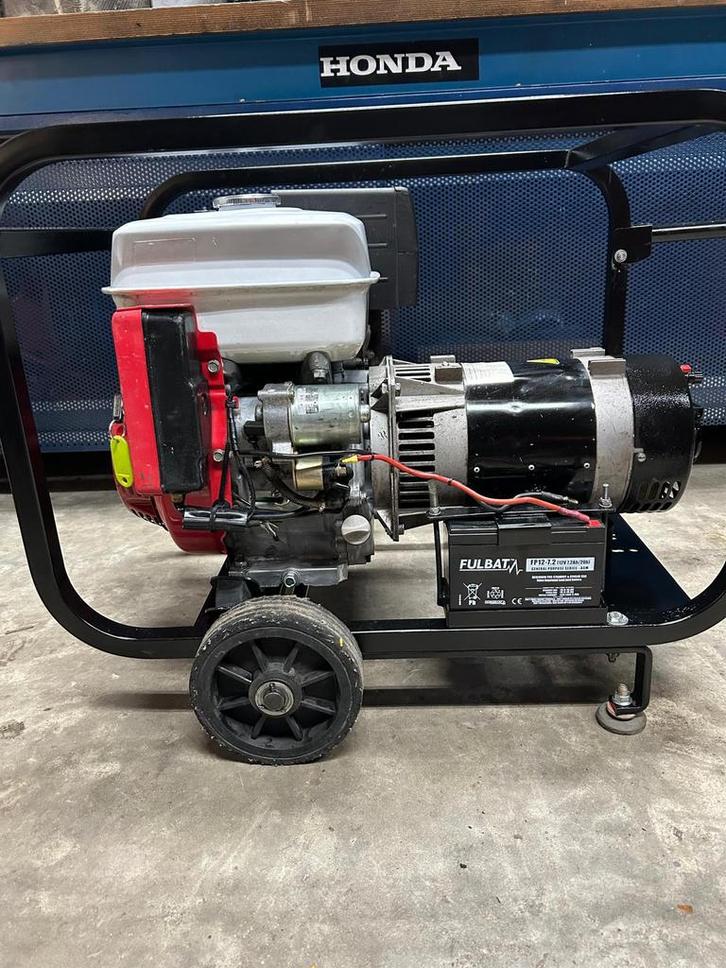 Stroomgroep Honda 4.1 kW elektrische start, Doe-het-zelf en Bouw, Aggregaten, Gebruikt, Benzine, Minder dan 5 kVA, Elektrisch startend