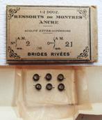 Lot van zes opwindveren voor zakhorloge nieuw in verpakking., Antiek en Kunst, Ophalen of Verzenden