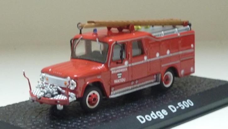 Atlas Dodge D500 Brandweer Watou Belgie 1:72, Hobby en Vrije tijd, Modelauto's | Overige schalen, Nieuw, Bus of Vrachtwagen, Ophalen of Verzenden