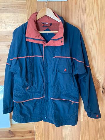 Veste d'équitation, taille M, bleu/rouge orangé disponible aux enchères