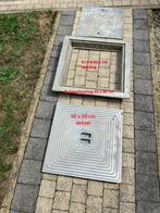Putdeksel aluminium dubbel 50x50cm, Doe-het-zelf en Bouw, Ophalen, Gebruikt