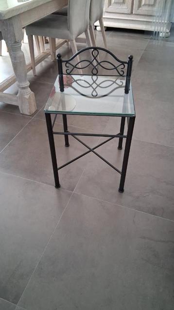 nachttafeltje, Moins de 45 cm, Enlèvement, Utilisé, Métal ou Aluminium