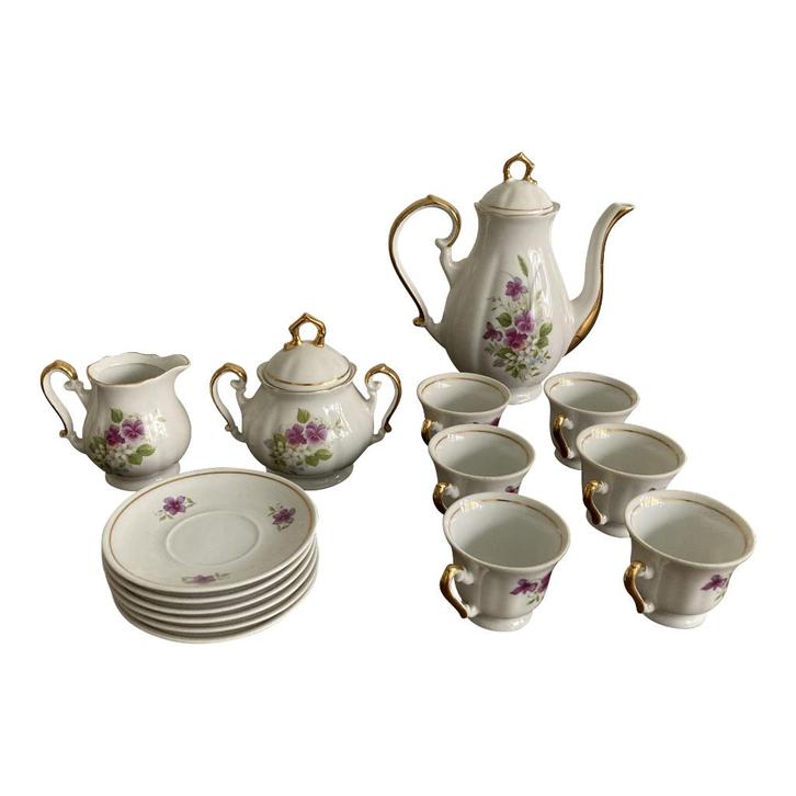 Service à thé vintage en porcelaine, Antiquités & Art, Antiquités | Services (vaisselle) complet, Enlèvement