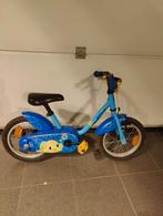 B-Twin kinderfiets, blauw, Ophalen, Zijwieltjes, Gebruikt, B-Twin