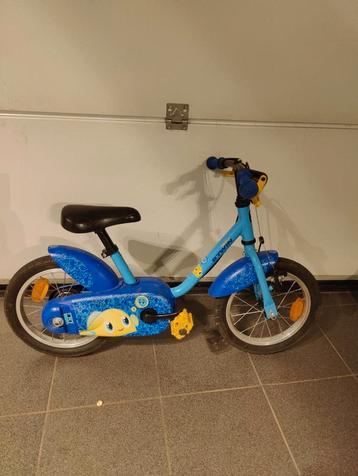 B-Twin kinderfiets, blauw beschikbaar voor biedingen