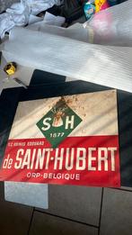 Assiette en fer blanc 1955 outils agricoles Edouard Orp, Collections, Enlèvement, Comme neuf