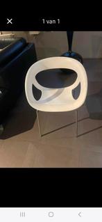 Stoel modern wit/inox, Ophalen, Zo goed als nieuw