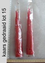 lot kaarsen draaikaars verjaardag kerstmis nieuwjaar kado 15, Enlèvement ou Envoi, Neuf