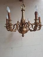 Bronzen kroonluchter, Maison & Meubles, Lampes | Lustres, Comme neuf, Enlèvement ou Envoi