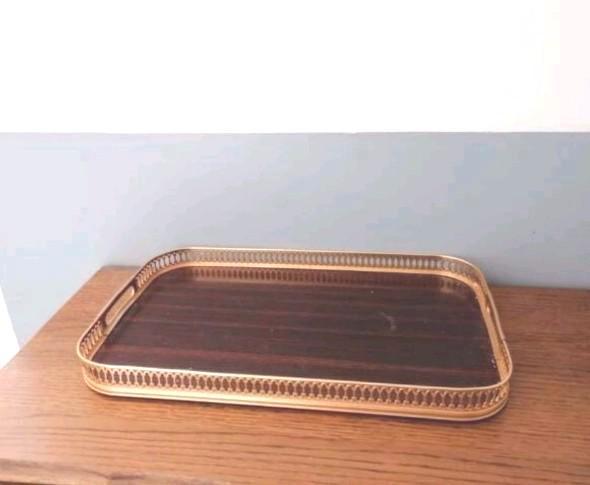 Een vintage Italiaans dienblad uit het midden van de eeuw da, Verzamelen, Rookartikelen, Aanstekers en Luciferdoosjes, Gebruikt