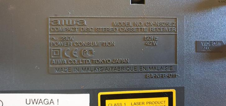 3 CD speler, dubbele cassette deck: Aiwa CX-NSZ5EZ, TV, Hi-fi & Vidéo, Chaîne Hi-fi, Utilisé, Deck cassettes ou Lecteur-enregistreur de cassettes