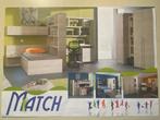 KREA Set bed, bureau en rekken in grenen motief, Ophalen, Zo goed als nieuw, Eenpersoons, Modern