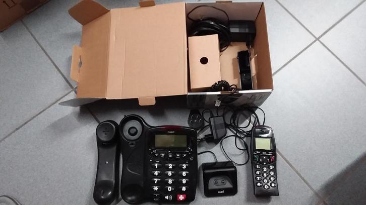 Téléphone filaire Fysic FX3725 fixe + combiné sans fil, Telecommunicatie, Vaste telefoons | Niet Draadloos, Ophalen of Verzenden
