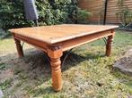 unieke rustieke salontafel met smeedijzeren details, massief, Antiek en Kunst, Ophalen