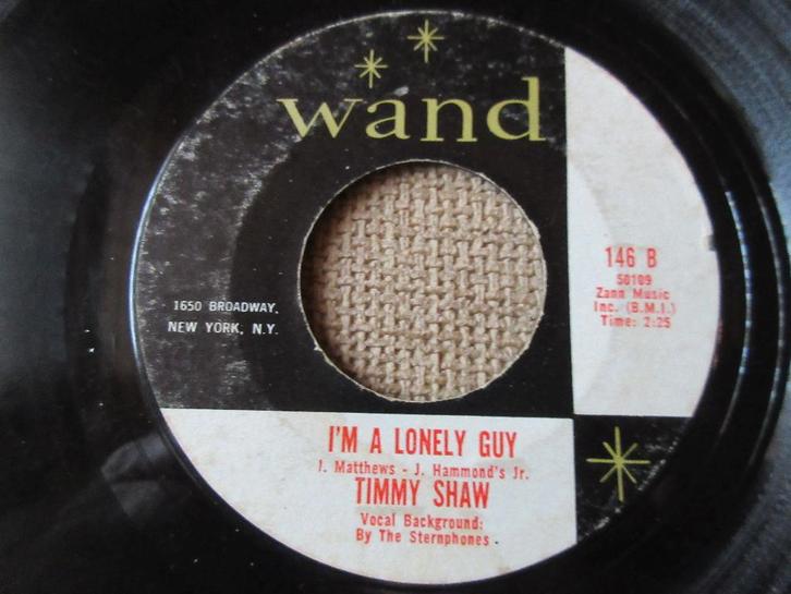 Timmy Shaw ‎– I'm A Lonely Guy / Gonna Send You Back To, CD & DVD, Vinyles Singles, Utilisé, Single, R&B et Soul, 7 pouces, Enlèvement ou Envoi
