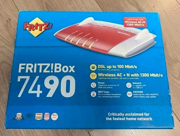Fritzbox 7490, Computers en Software, Routers en Modems, Gebruikt, Ophalen of Verzenden