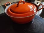 Vintage kookpot oranje, Ophalen, Gebruikt, Overige materialen, Overige typen