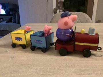 Peppa Pig speeltrein met characters (14x28 cm) beschikbaar voor biedingen