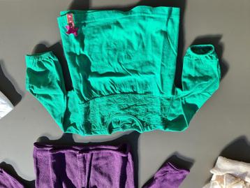 groene t-shirt, longsleef met roze strikje, 74 beschikbaar voor biedingen