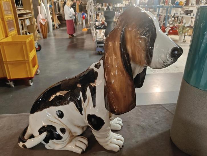 Beeld hond - keramiek, Collections, Statues & Figurines, Comme neuf, Enlèvement