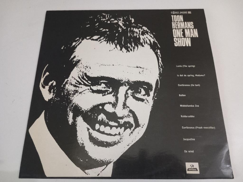 Vinyl LP Toon Hermans One Man Show Stand Up Comedy Humor, Cd's en Dvd's, Ophalen of Verzenden, 12 inch