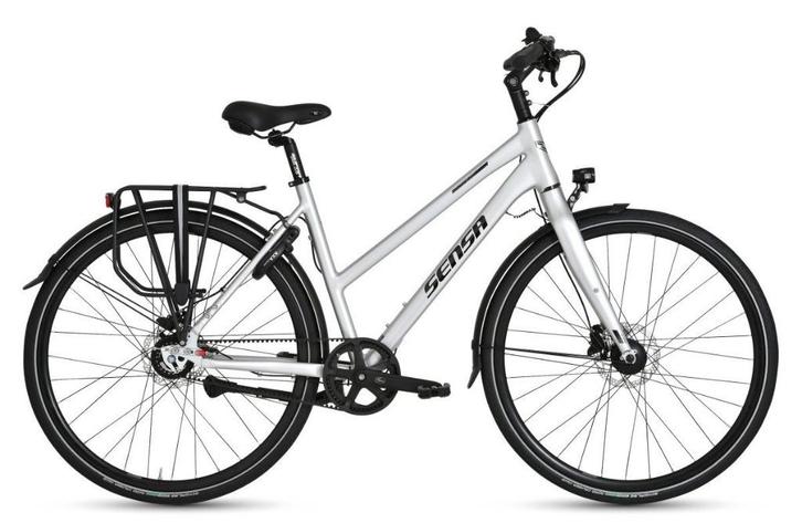 Sensa nieuwe Cintura Belt-drive Silver Lady, Fietsen en Brommers, Fietsen | Dames | Sportfietsen en Toerfietsen, Nieuw, Ophalen