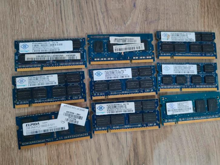 DDR - DDR2 - DDR3.   Barettes de Memoires ., Computers en Software, RAM geheugen, Zo goed als nieuw, DDR, Ophalen