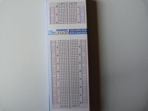 Breadboard Solderless 830 Points Elegoo [Hardware], Hobby en Vrije tijd, Elektronica-componenten, Zo goed als nieuw, Ophalen of Verzenden