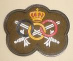 Militair sportkenteken in plastiek op stof, Ophalen of Verzenden, Landmacht, Embleem of Badge